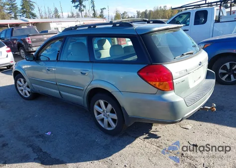 2006 Subaru Outback 2.5I z USA, uszkodzony, nr VIN 4S4BP61C467339730